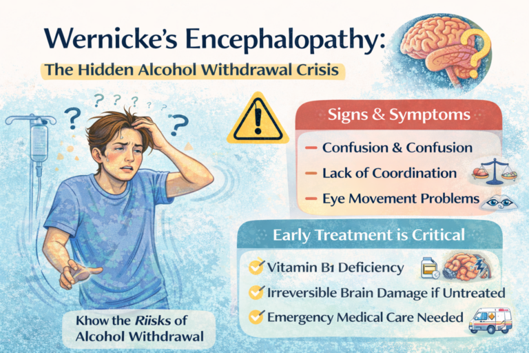 Wernickes encephalopathy and alcohol withdrawal